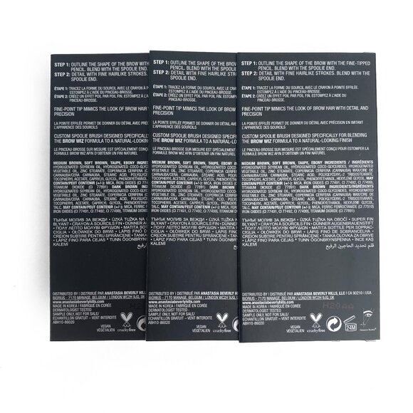 ABH Brow Wiz - Soft Brown - Travel Size Brow Detailer 3 Pack - Picture 7 of 8